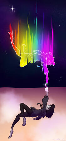 Originally for a project, it was sadly scrapped. I decided to finish the art piece as a vent artwork about the fears of creativity fading.
