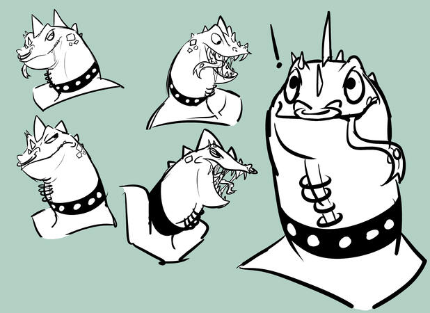 Expression studies of Modo Olochenko from the Sony movie Goat.