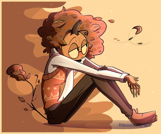 An ArtFight2026 entry of a character named Autumn. Character by Heevan